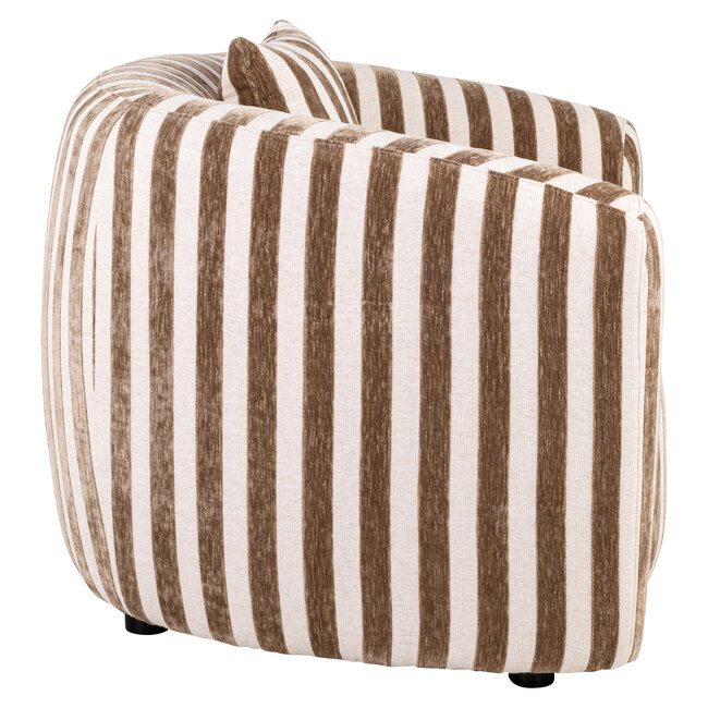 Richmond Interiors  Lounge stoel Luxandra stripes zand