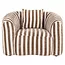 Richmond Interiors  Lounge stoel Luxandra stripes zand