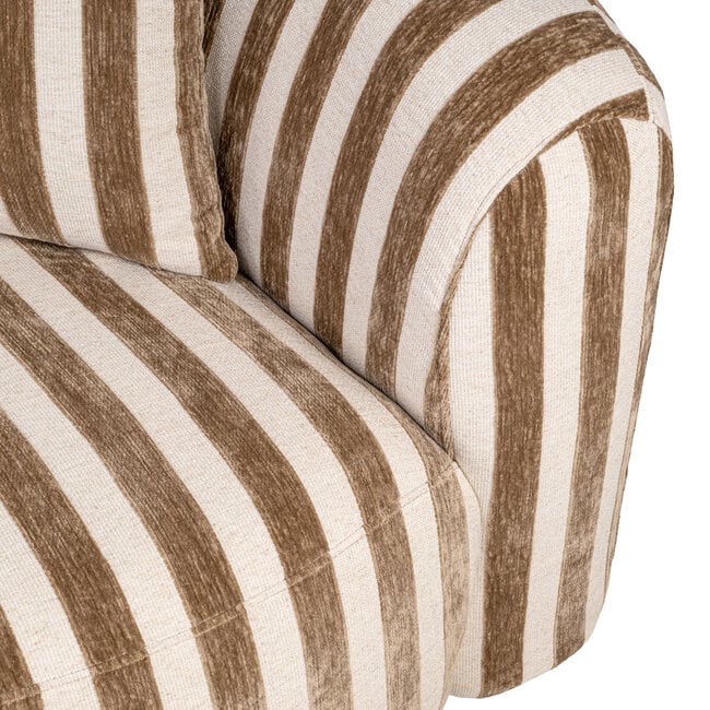 Richmond Interiors  Lounge stoel Luxandra stripes zand