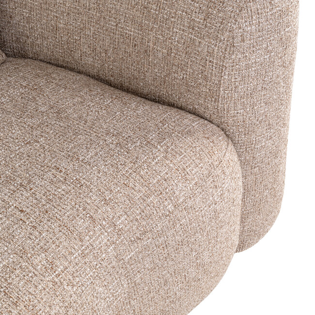 Richmond Interiors  Lounge stoel Luxandra zand tweed fire retardant