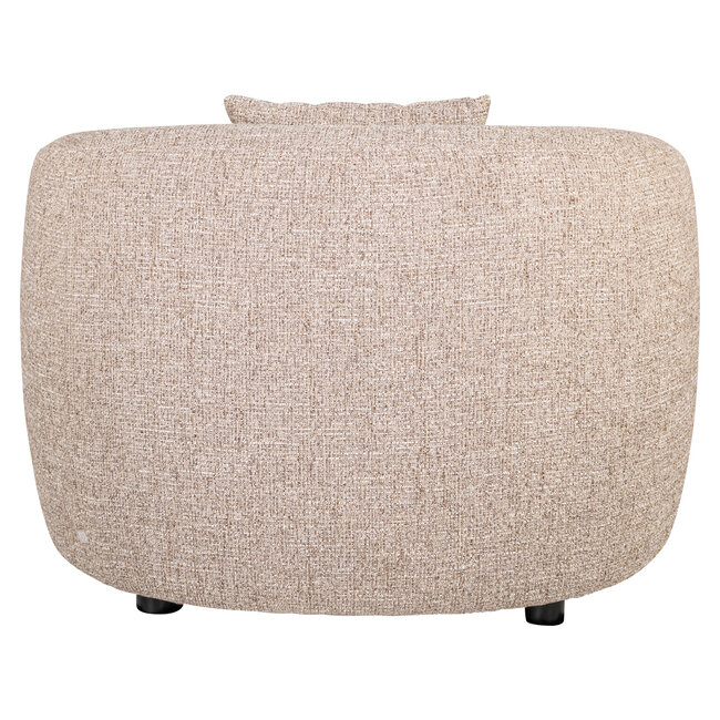 Richmond Interiors  Lounge stoel Luxandra zand tweed fire retardant