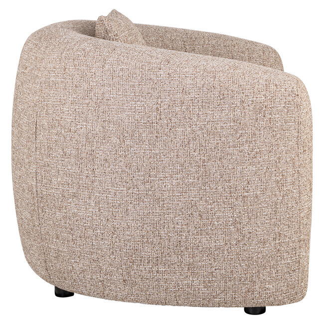 Richmond Interiors  Lounge stoel Luxandra zand tweed fire retardant