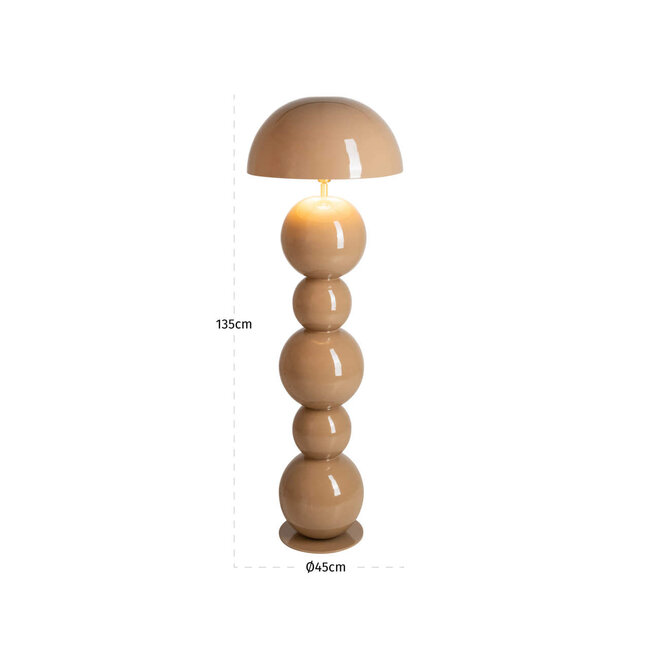 Richmond Interiors  Vloerlamp Hasden mocca mousse