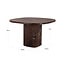 Richmond Interiors  Eettafel Orchid burgundy