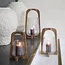 Light en Living Windlicht Ø26x48 cm ANOSY glas helder+hout naturel