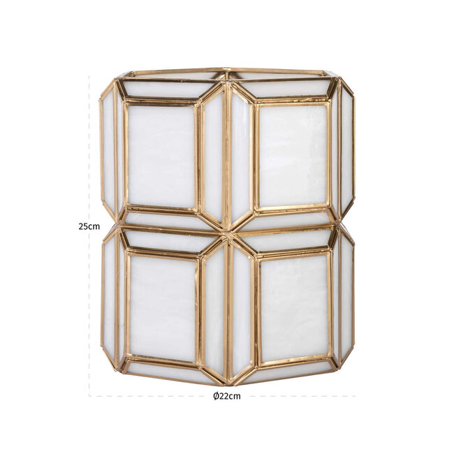 Richmond Interiors  Windlicht Ariana antiek brons klein
