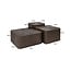 Richmond Interiors  Salontafel Cubes Brunzae - Set van 3