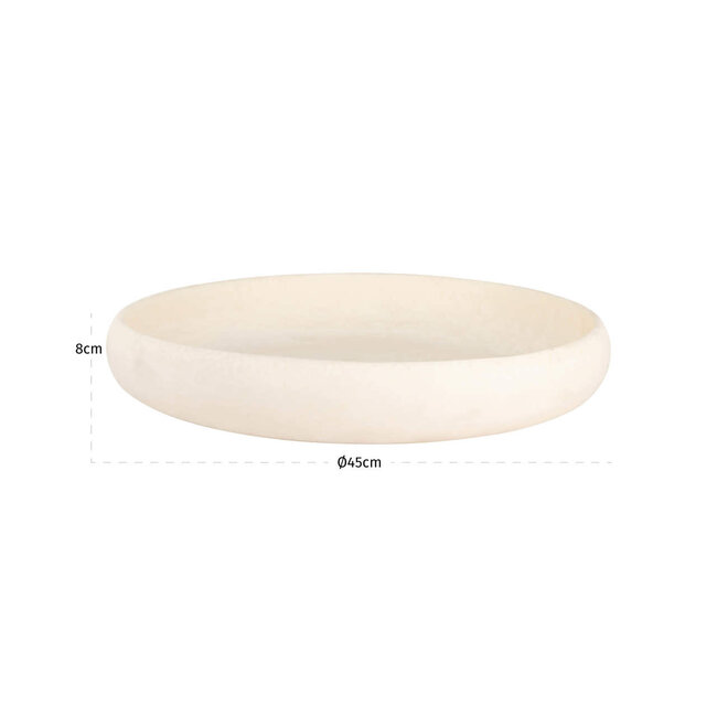 Richmond Interiors  Schaal Daisy wit Ø 45 cm