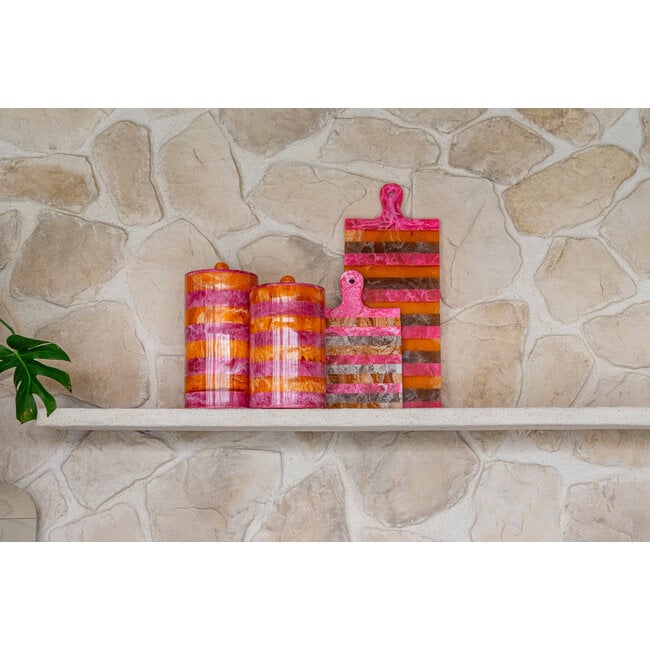 Richmond Interiors  Opbergdoos Lilybelle roze/orange – groot