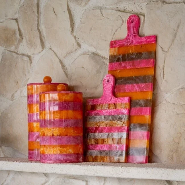Richmond Interiors  Opbergdoos Lilybelle roze/orange – klein