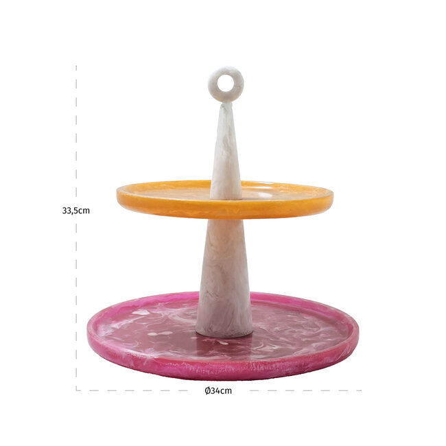 Richmond Interiors  Etagere Posy roze/orange