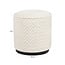 Richmond Interiors  Poef & Voetenbank Lexie beige chevron 45Ø
