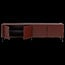 Woood Gunnar tv meubel 200 cm grenen bordeaux [fsc]