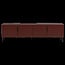 Woood Gunnar tv meubel 200 cm grenen bordeaux [fsc]