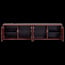 Woood Merel TV meubel  grenen bordeaux 200 cm[fsc]