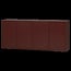 Woood Merel Dressoir grenen bordeaux 200 cm[fsc]