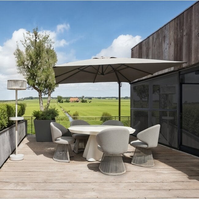 Richmond Interiors  Eettafel Urban Bloom 140Ø indoor/outdoor zand