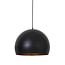 Light en Living Jaicey hanglamp Ø45x32,5 cm mat zwart/goud