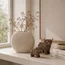 Light en Living Vaas deco 41x13x39,5 cm BUBIO crème