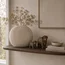 Light en Living Vaas deco 50x15x50 cm BUBIO creme