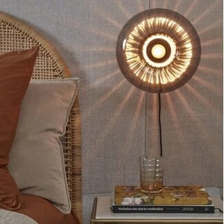 it's about RoMi Wandlamp glas Brussels Ø 27 antraciet