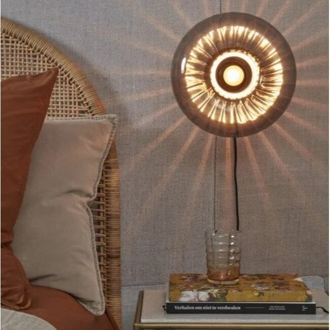 it's about RoMi Wandlamp glas Brussels Ø 27 antraciet