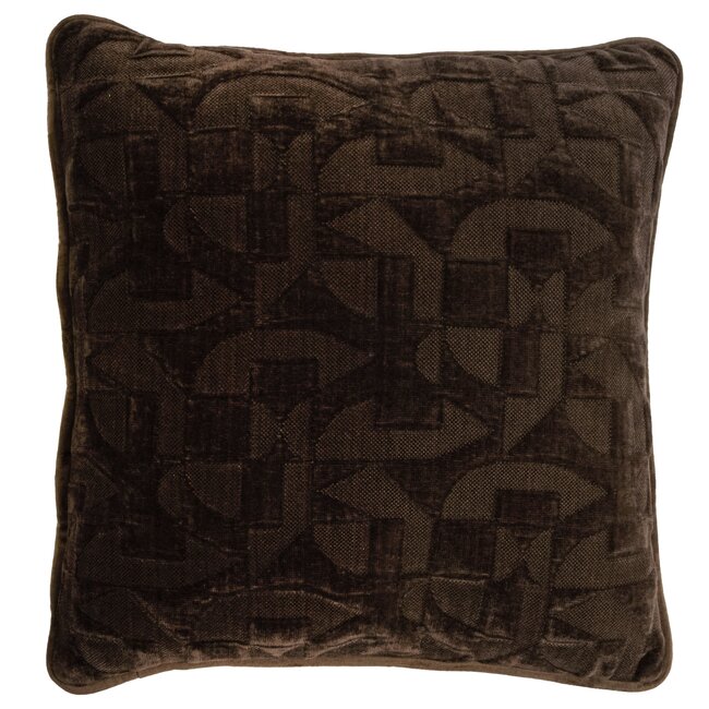 Light en Living Kussen 43x43 cm HATO donkerbruin