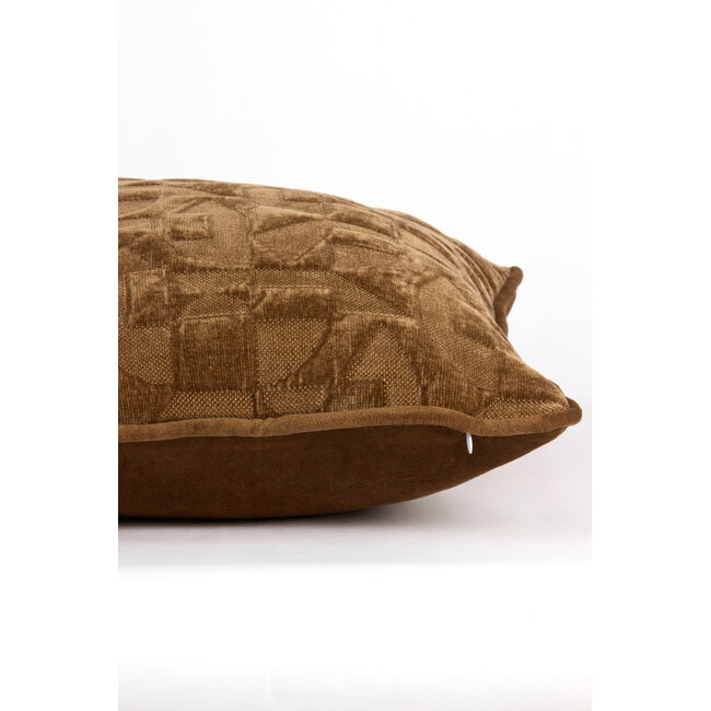 Light en Living Kussen 43x43 cm HATO bruin