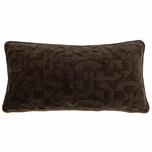 Light en Living Kussen 60x30 cm HATO donkerbruin