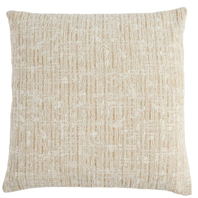 Light en Living Kussen 45x45 cm SALIDA beige + crèmekleurig met veren gevuld