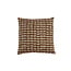 Light en Living Kussen 45x45 cm SONTRA donker bruin+taupe veren gevuld