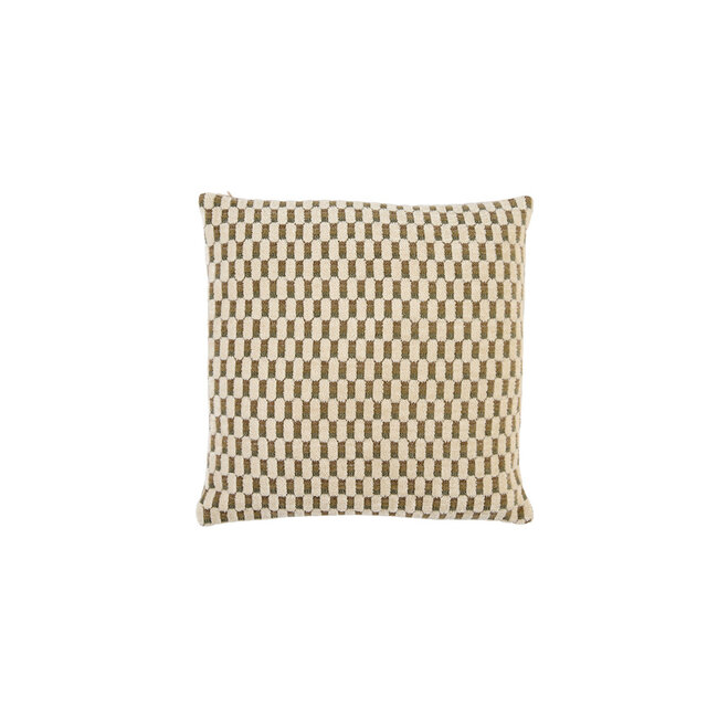 Light en Living Kussen 45x45 cm KASSEL mint groen+crème veren gevuld
