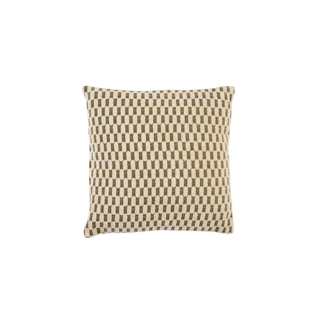Light en Living Kussen 45x45 cm KASSEL mint groen+crème veren gevuld