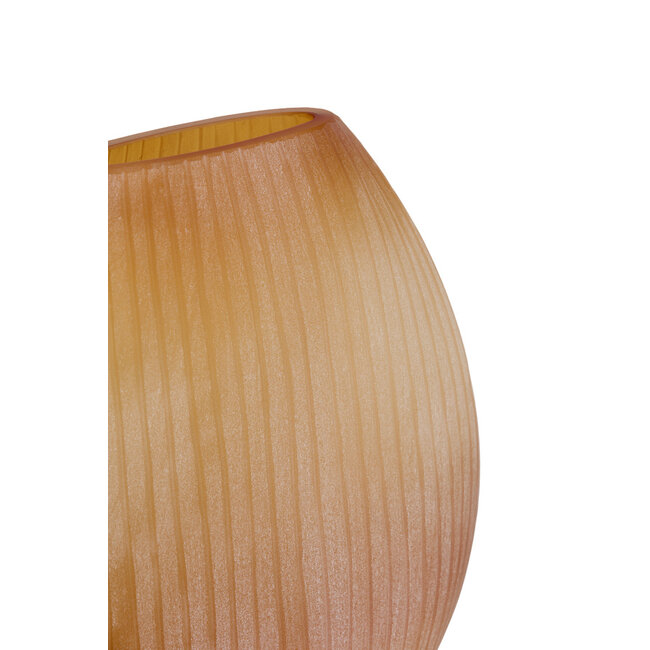 Light en Living Vaas 43x16x43 cm SANTINO glas mat amber