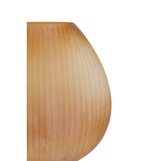 Light en Living Vaas 43x16x43 cm SANTINO glas mat amber