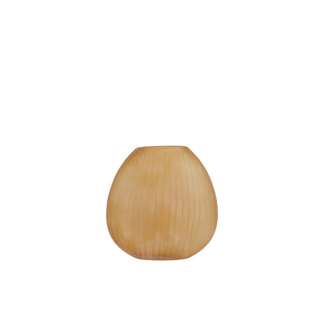 Light en Living Vaas 33x13x33,5 cm SANTINO glas mat amber