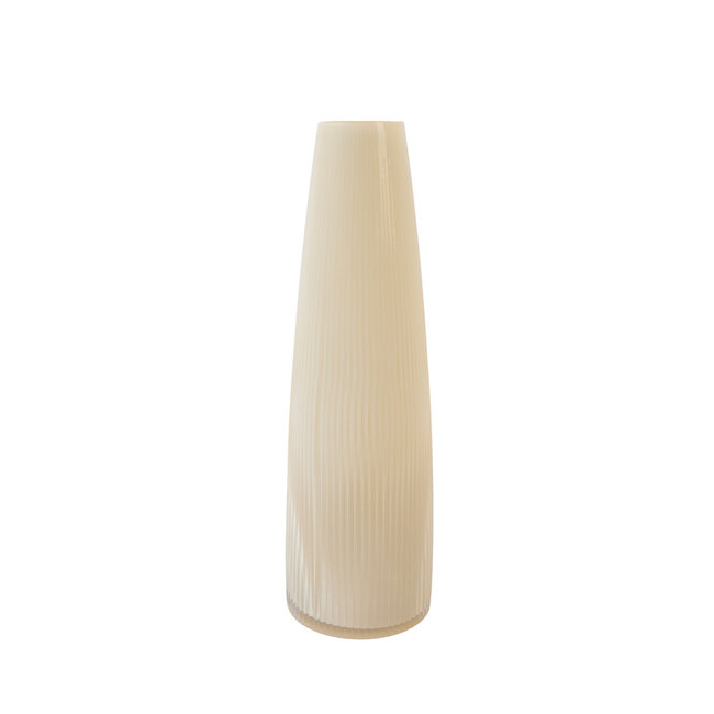 Light en Living Vaas Ø15x49,5 cm FARENZO glas crème