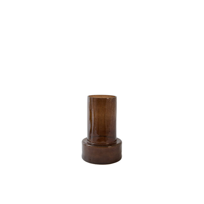 Light en Living Vaas Ø17,5x27,5 cm BORANDO glas donker bruin
