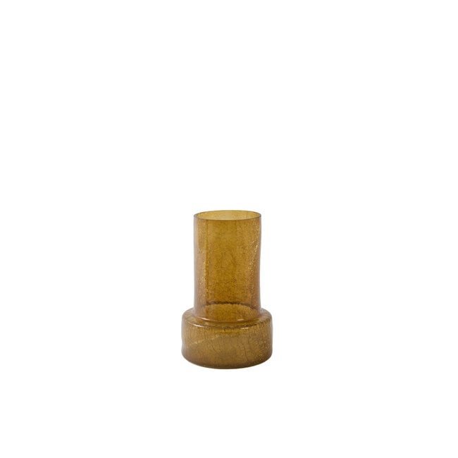 Light en Living Vaas Ø17,5x27,5 cm BORANDO glas amber