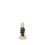 Light en Living Kandelaar Ø11,5x23 cm ESTINA crème+donker bruin