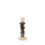 Light en Living Kandelaar Ø11,5x29,5 cm ESTINA crème+donker bruin
