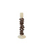 Light en Living Kandelaar Ø11,5x35 cm ESTINA crème+donker bruin