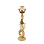 Light en Living Kandelaar 9,5x9x33 cm CERVINA zand+goud