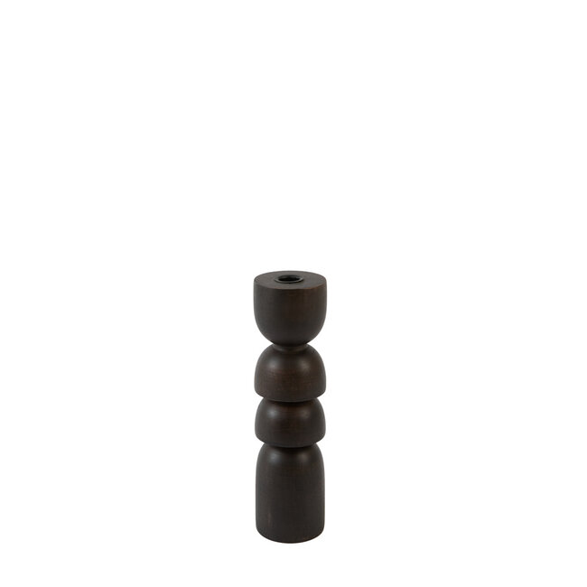 Light en Living Kandelaar Ø7,5x28 cm CAZORLA hout chocolade bruin