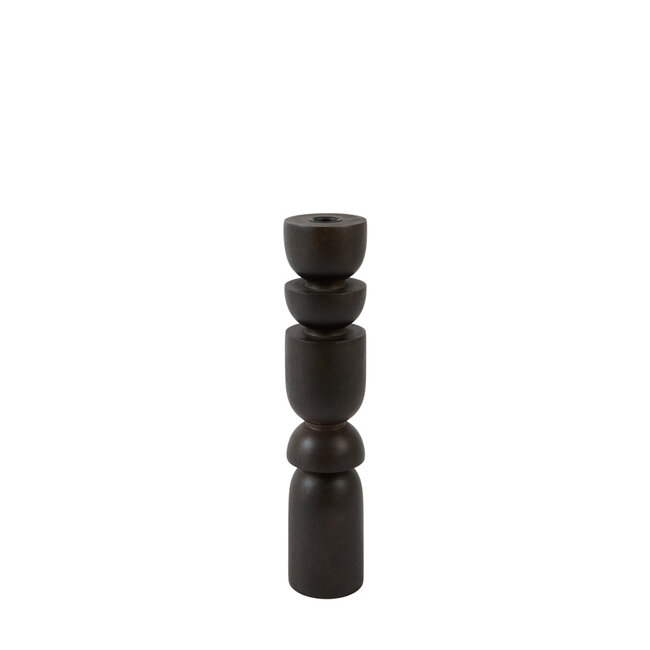 Light en Living Kandelaar Ø7,5x36 cm CAZORLA hout chocolade bruin