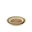 Light en Living Schaal/wandorn Set van 2 Ø40x4,5+Ø50x6 cm BURICA zeegras nat+crème