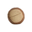 Light en Living Poef Ø58x32 cm CALIMA leer bruin