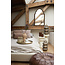 Light en Living Poef Ø58x32 cm CALIMA leer bruin
