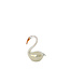 Light en Living Ornament 12x7x17 cm SWAN glas crème