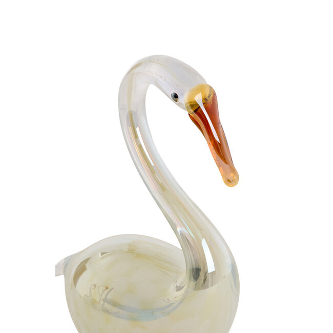 Light en Living Ornament 12x7x17 cm SWAN glas crème